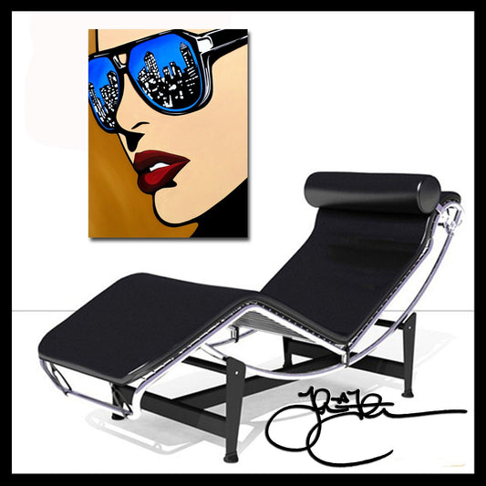Abstract modern woman sunglasses pop art city canvas print - Urban Vision - Thomasfedro