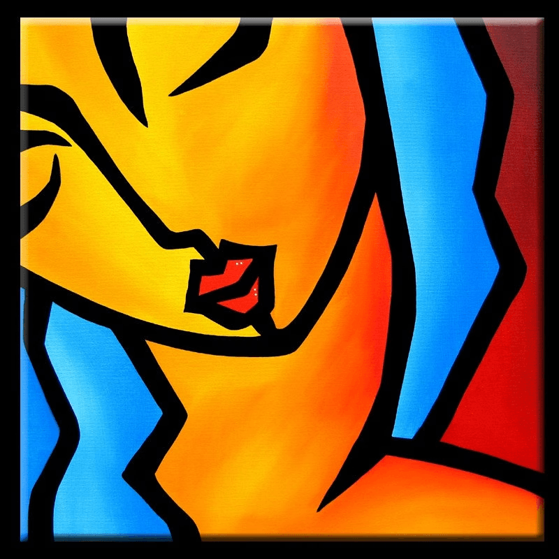 Abstract painting Modern pop Art colorful portrait - Passage - Thomasfedro