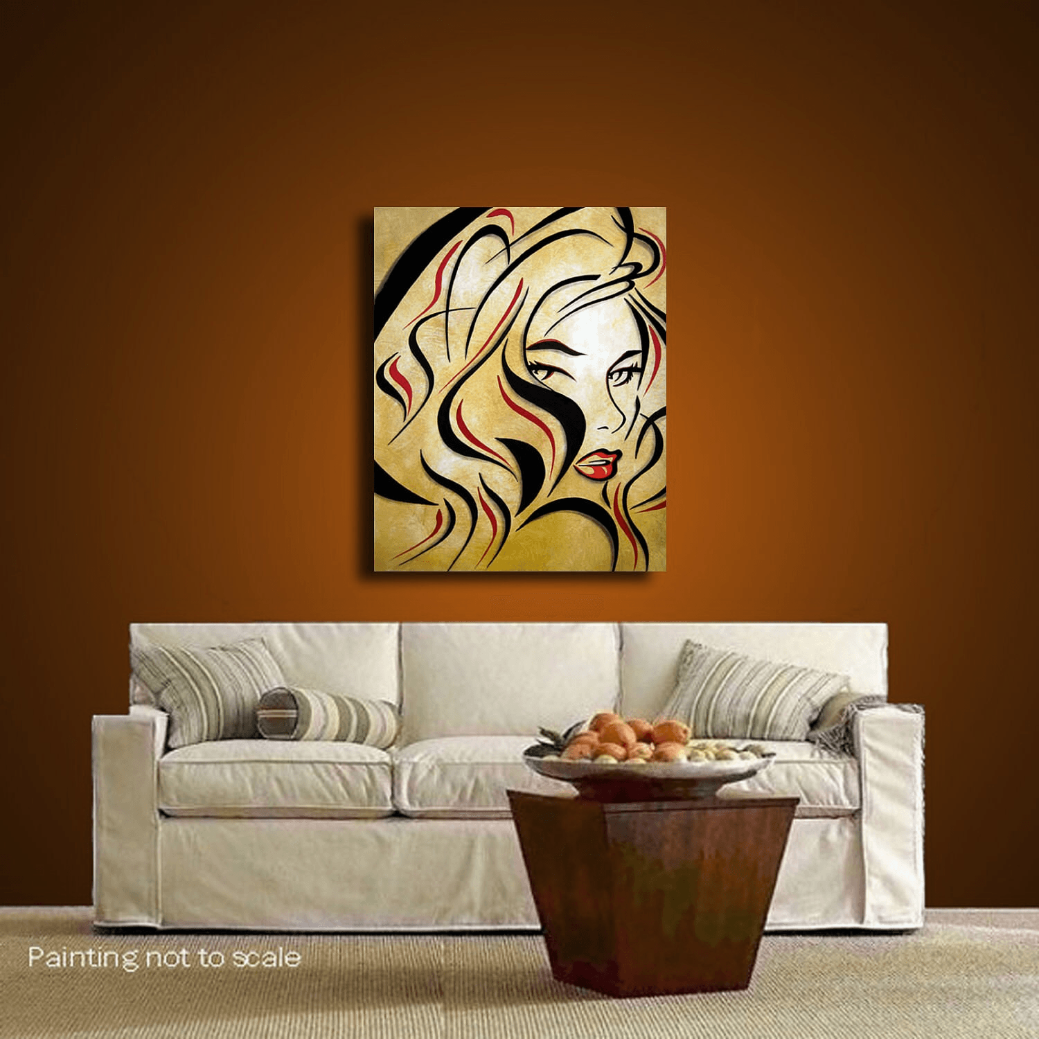 Abstract nude painting Original Modern pop Art canvas - Say It - Thomasfedro