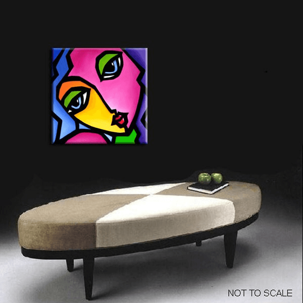 Abstract painting Modern pop Art Contemporary Portrait - Once Again - Thomasfedro