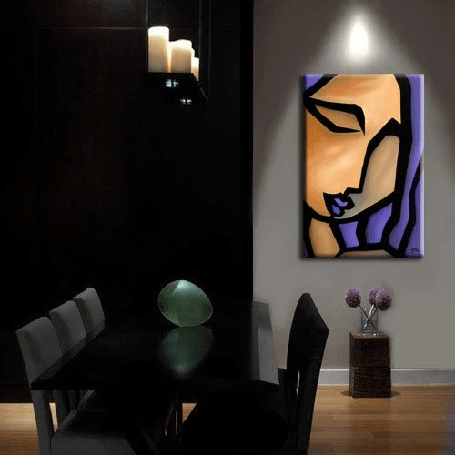 Original Abstract painting Modern pop Art Contemporary Portrait - Siren - Thomasfedro