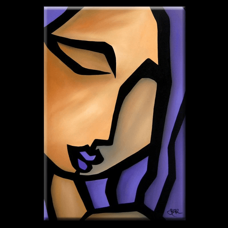 Original Abstract painting Modern pop Art Contemporary Portrait - Siren - Thomasfedro