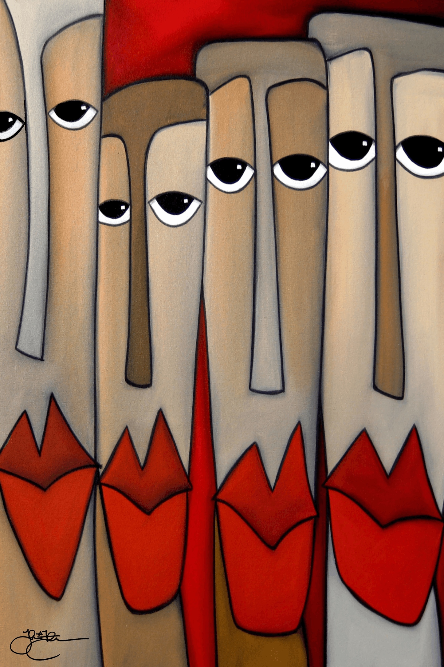 Abstract canvas print original modern pop art - Headliner - Thomasfedro
