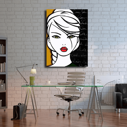Abstract canvas print original modern pop Art - Lesson Learned - Thomasfedro