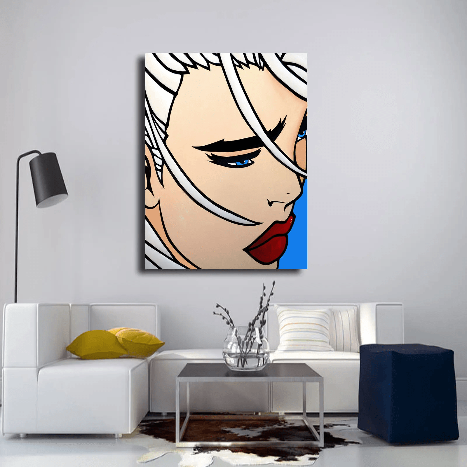 Abstract canvas print original modern pop art - Melody - Thomasfedro