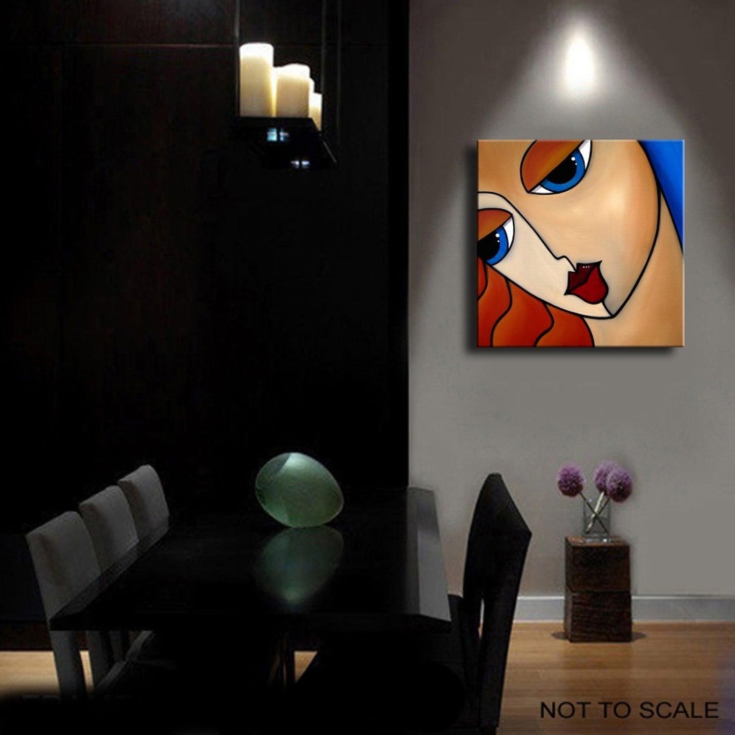 Original Abstract painting Modern pop Art Contemporary Portrait - Believe In It - Thomasfedro