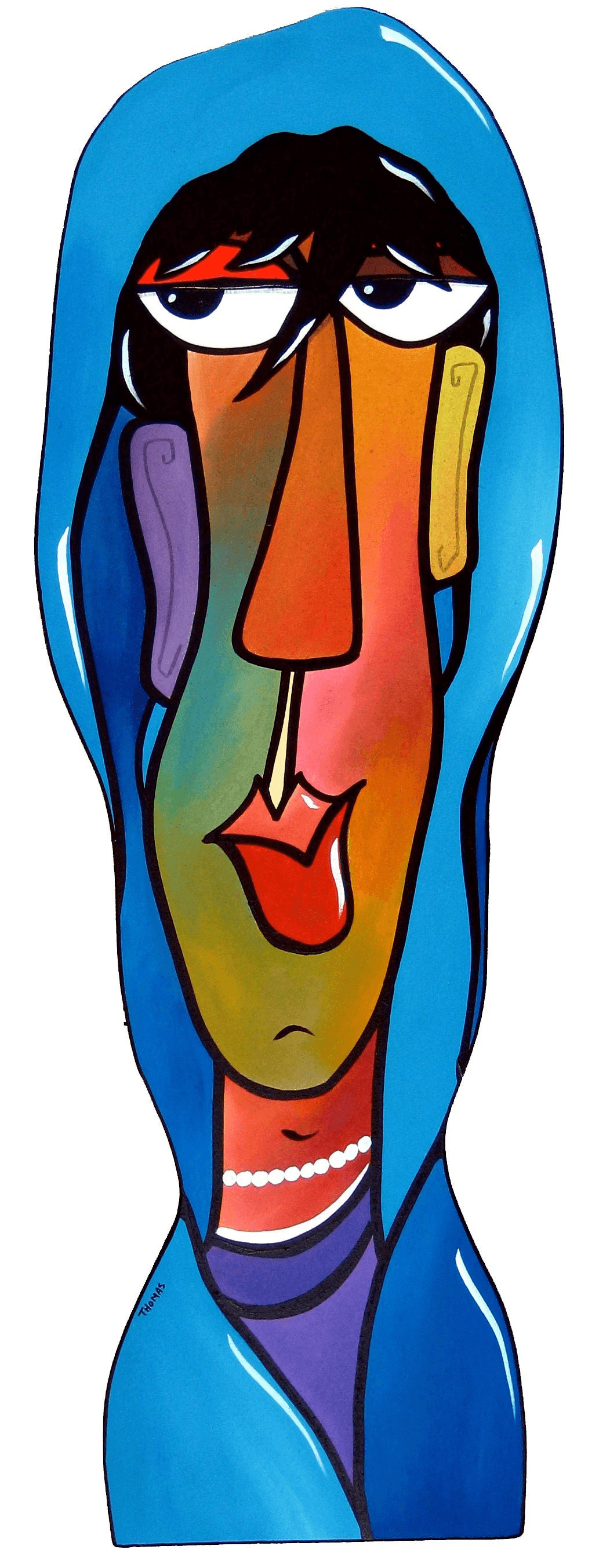 Fine Art Sculpture Abstract Modern Painting colorful childs decoration - Kiddo - Thomasfedro