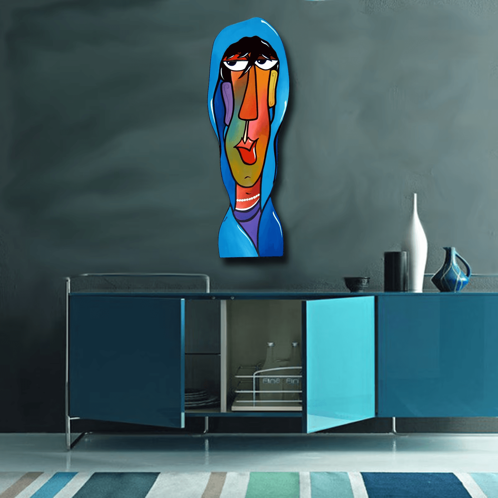 Fine Art Sculpture Abstract Modern Painting colorful childs decoration - Kiddo - Thomasfedro