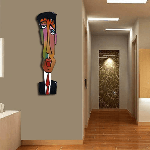 Fine Art Sculpture Original abstract Modern Painting colorful boss businessman - Authority Figure - Thomasfedro