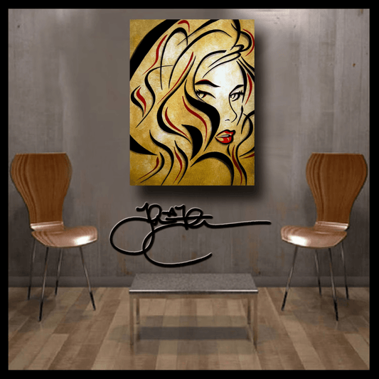 Abstract graffiti art style pop art canvas print - Say It - Thomasfedro