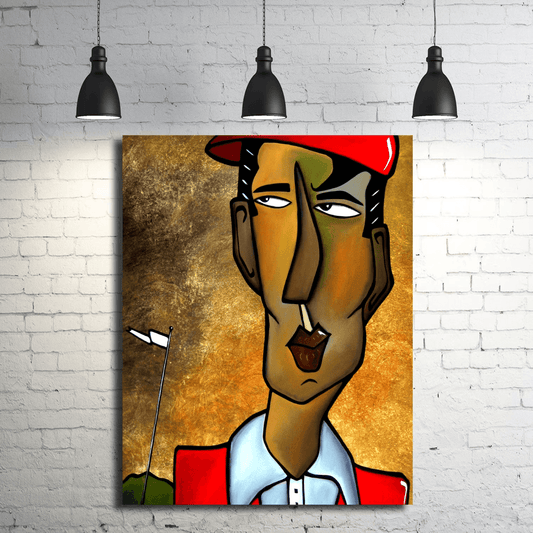 Abstract golf art modern home decor canvas print - Be The Ball - Thomasfedro