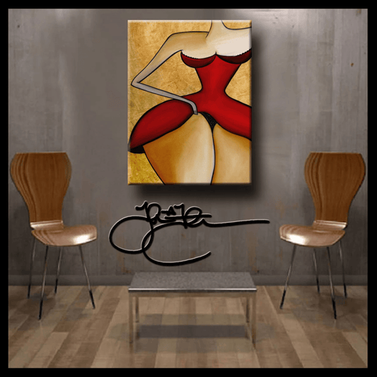 Original Abstract Modern print Home Decor Canvas Wall Art - Seductress - Thomasfedro