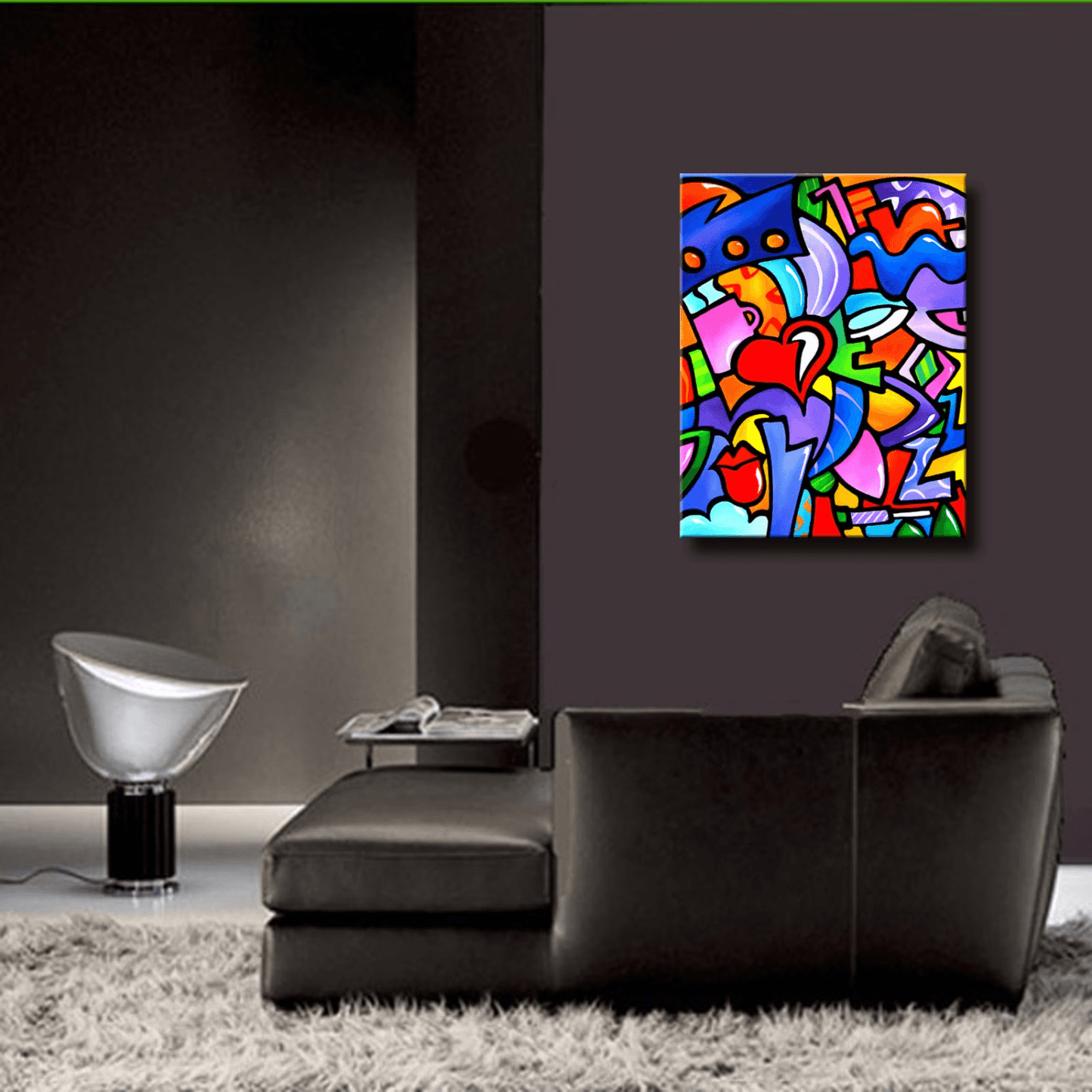 Abstract Modern pop Art original Canvas Print - Just Some Stuff - Thomasfedro