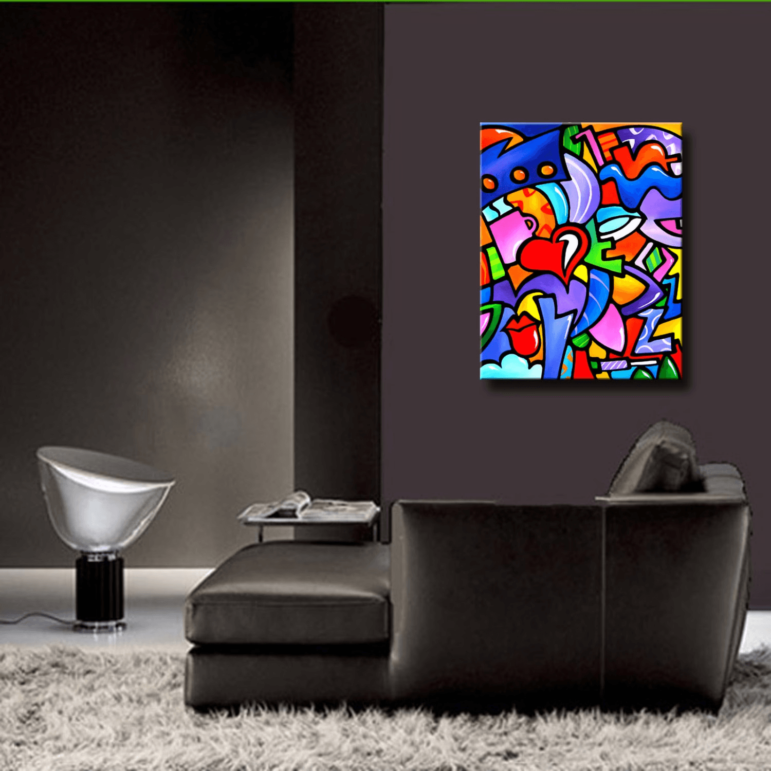 Abstract Modern pop Art original Canvas Print - Just Some Stuff - Thomasfedro