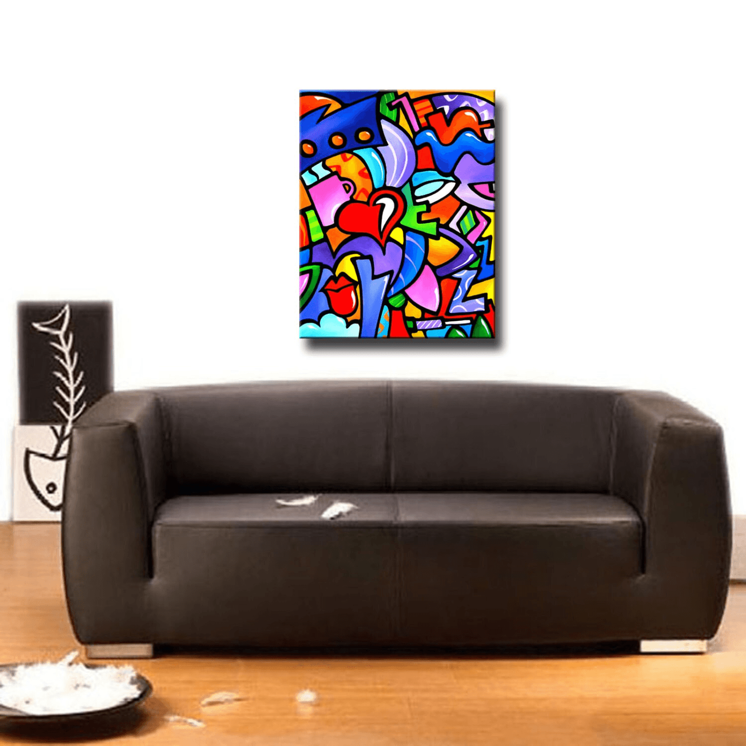 Abstract Modern pop Art original Canvas Print - Just Some Stuff - Thomasfedro