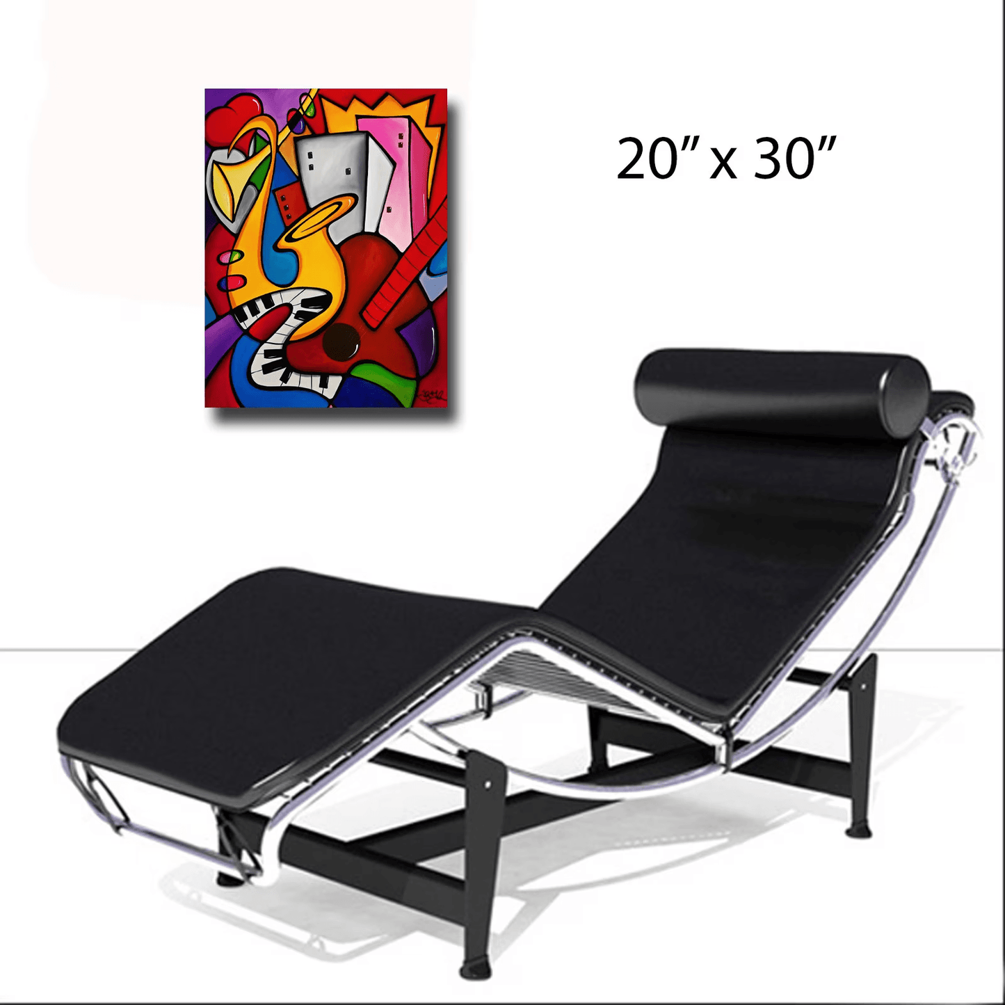 Abstract modern pop art original Seabreeze Jazz Fest 2019 canvas print - Breeze - Thomasfedro