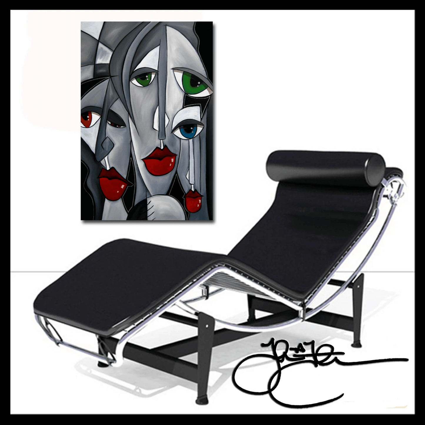 Original Abstract art canvas print whimsical expressionist - Swag Killas - Thomasfedro