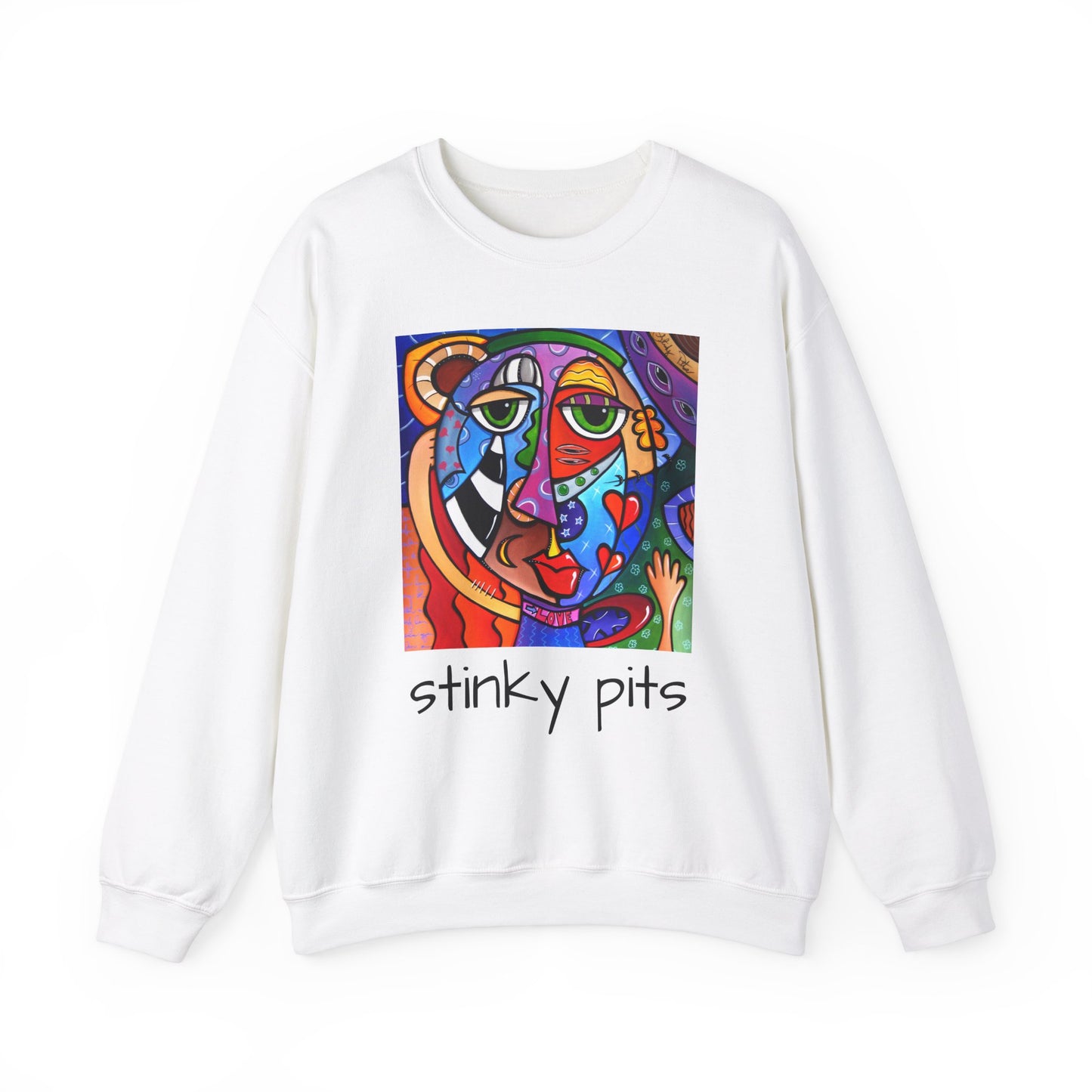 Unisex Heavy Blend™ Crewneck Sweatshirt - Stinky Pits