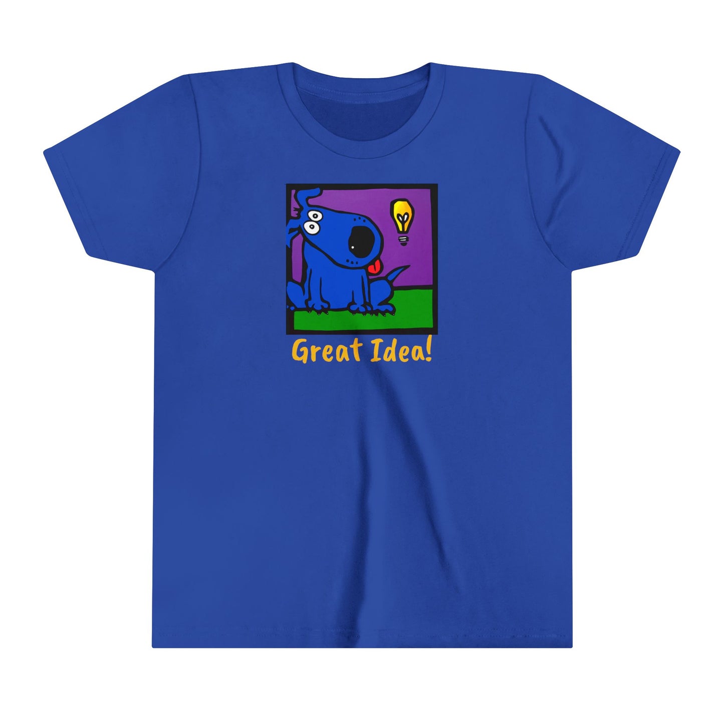 Youth Blue dog Short Sleeve Tee - Great Idea