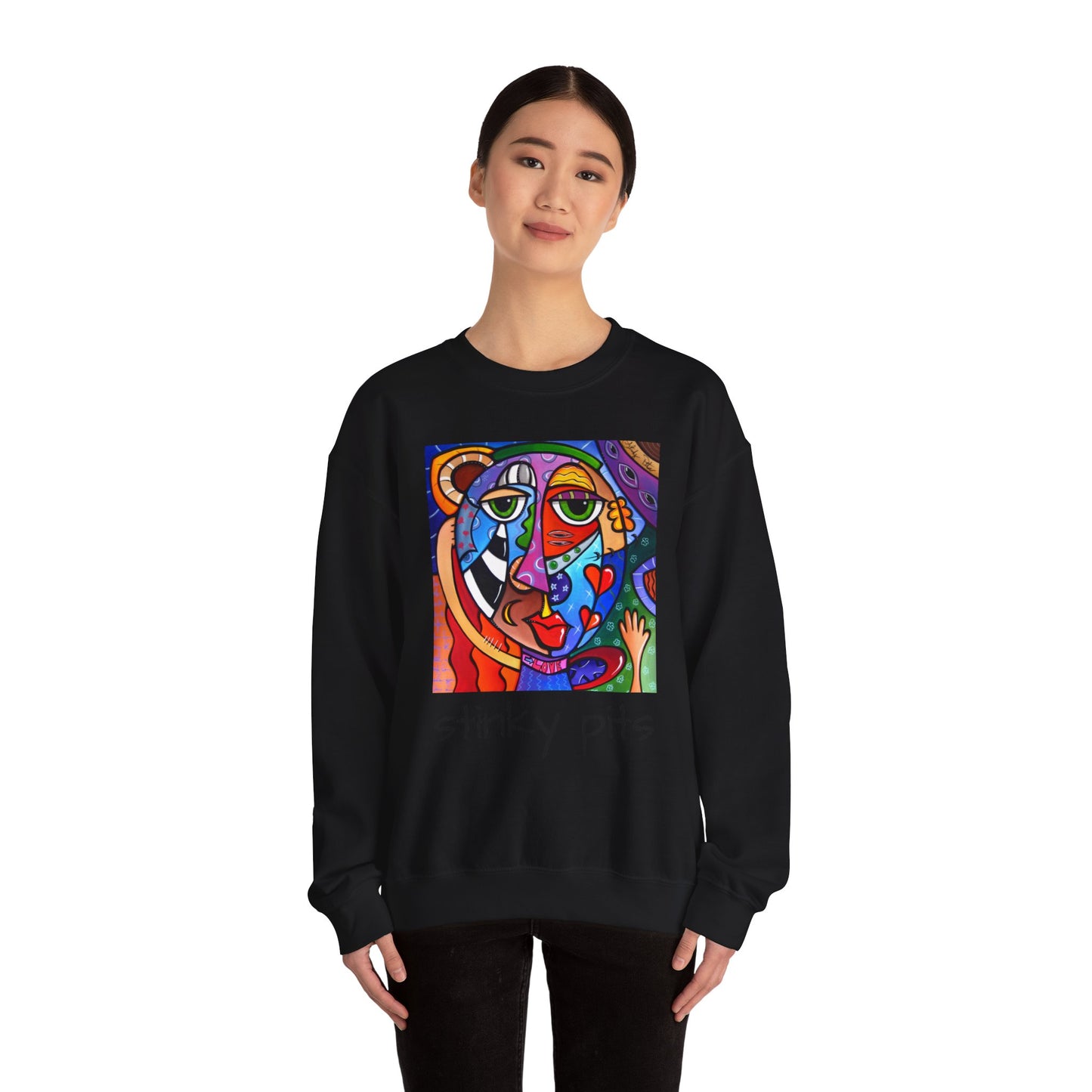 Unisex Heavy Blend™ Crewneck Sweatshirt - Stinky Pits