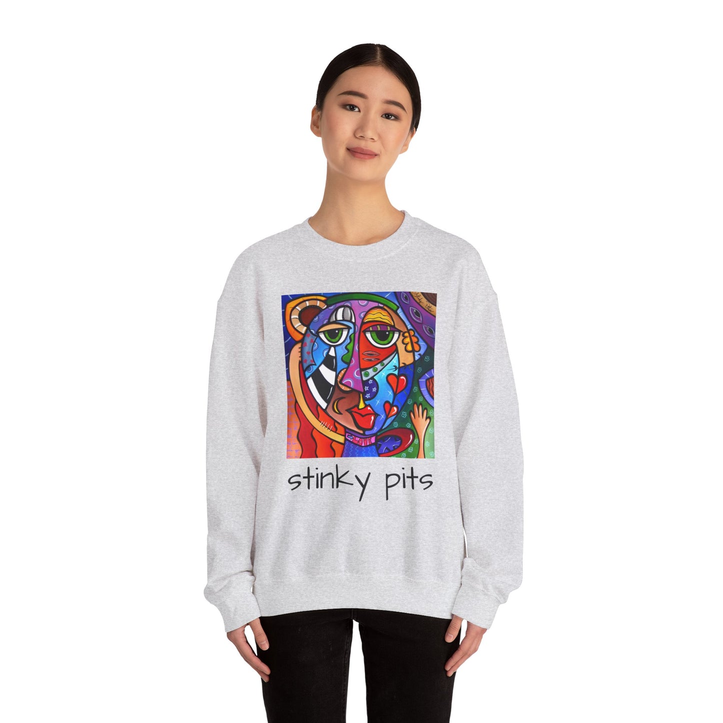 Unisex Heavy Blend™ Crewneck Sweatshirt - Stinky Pits