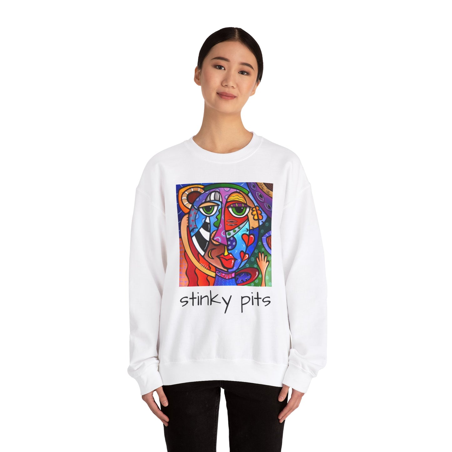 Unisex Heavy Blend™ Crewneck Sweatshirt - Stinky Pits