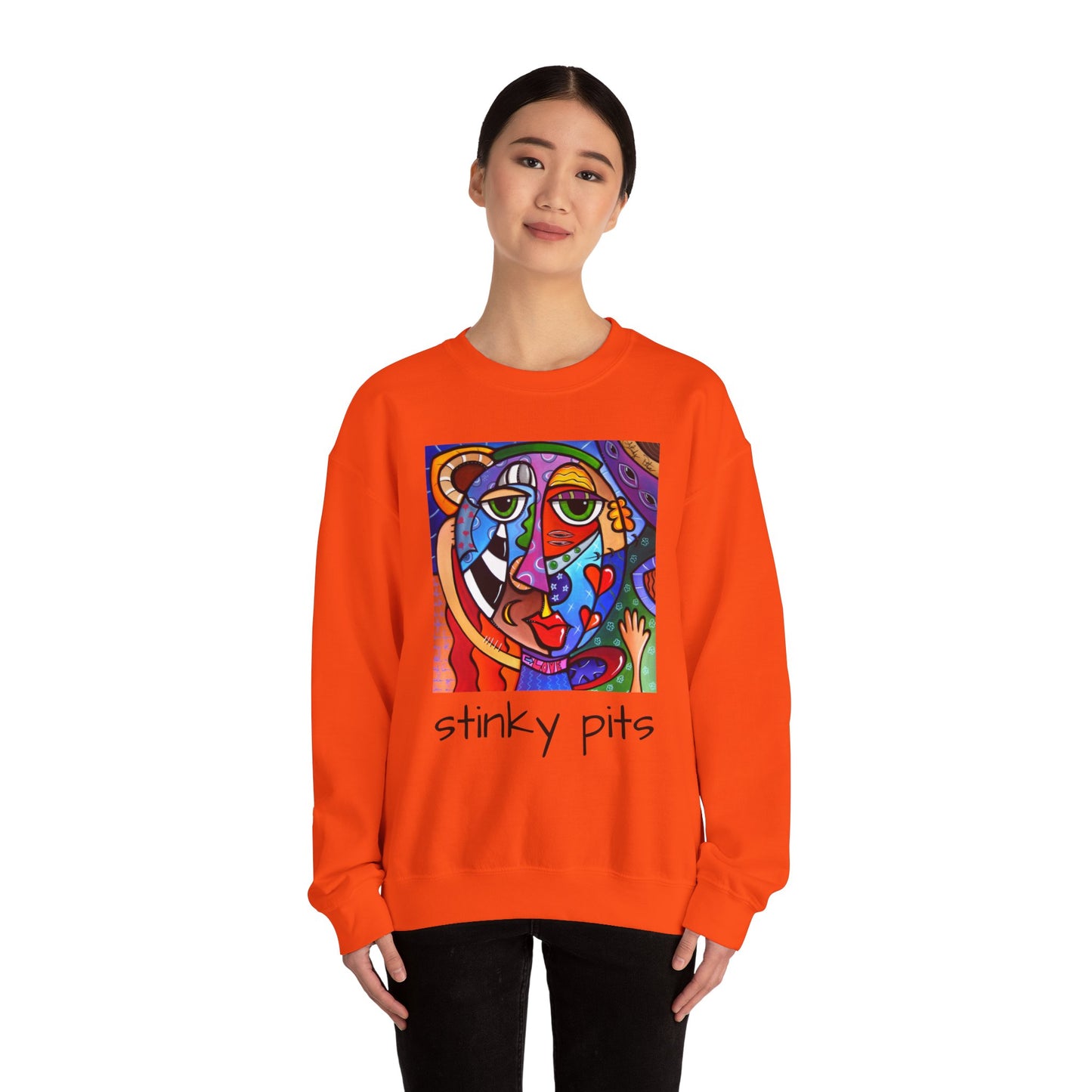 Unisex Heavy Blend™ Crewneck Sweatshirt - Stinky Pits