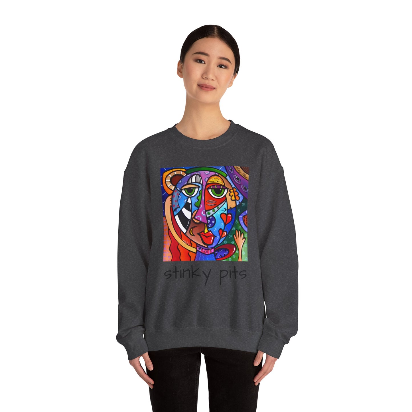 Unisex Heavy Blend™ Crewneck Sweatshirt - Stinky Pits