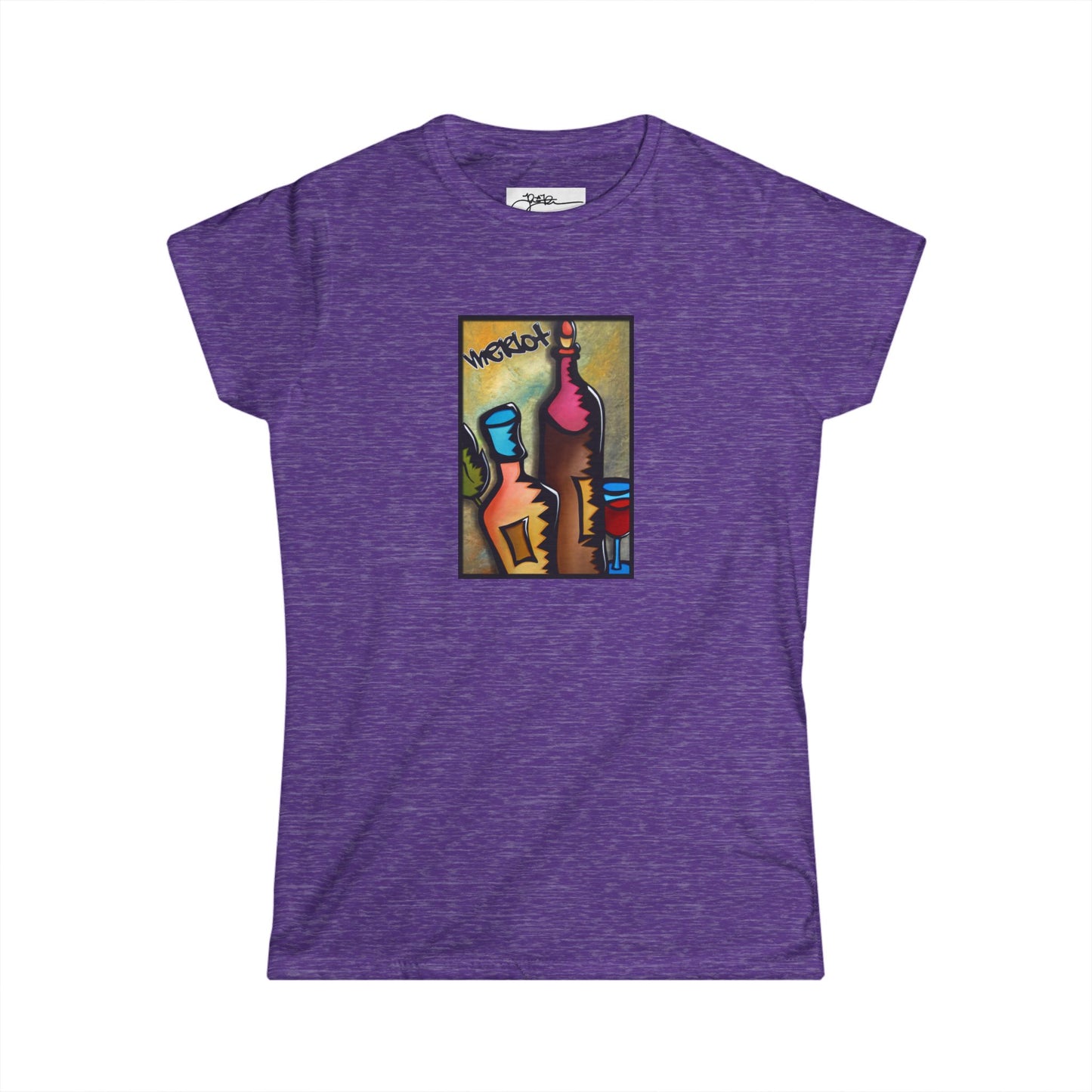 Women's Soft-style Wine Tee - Merlot