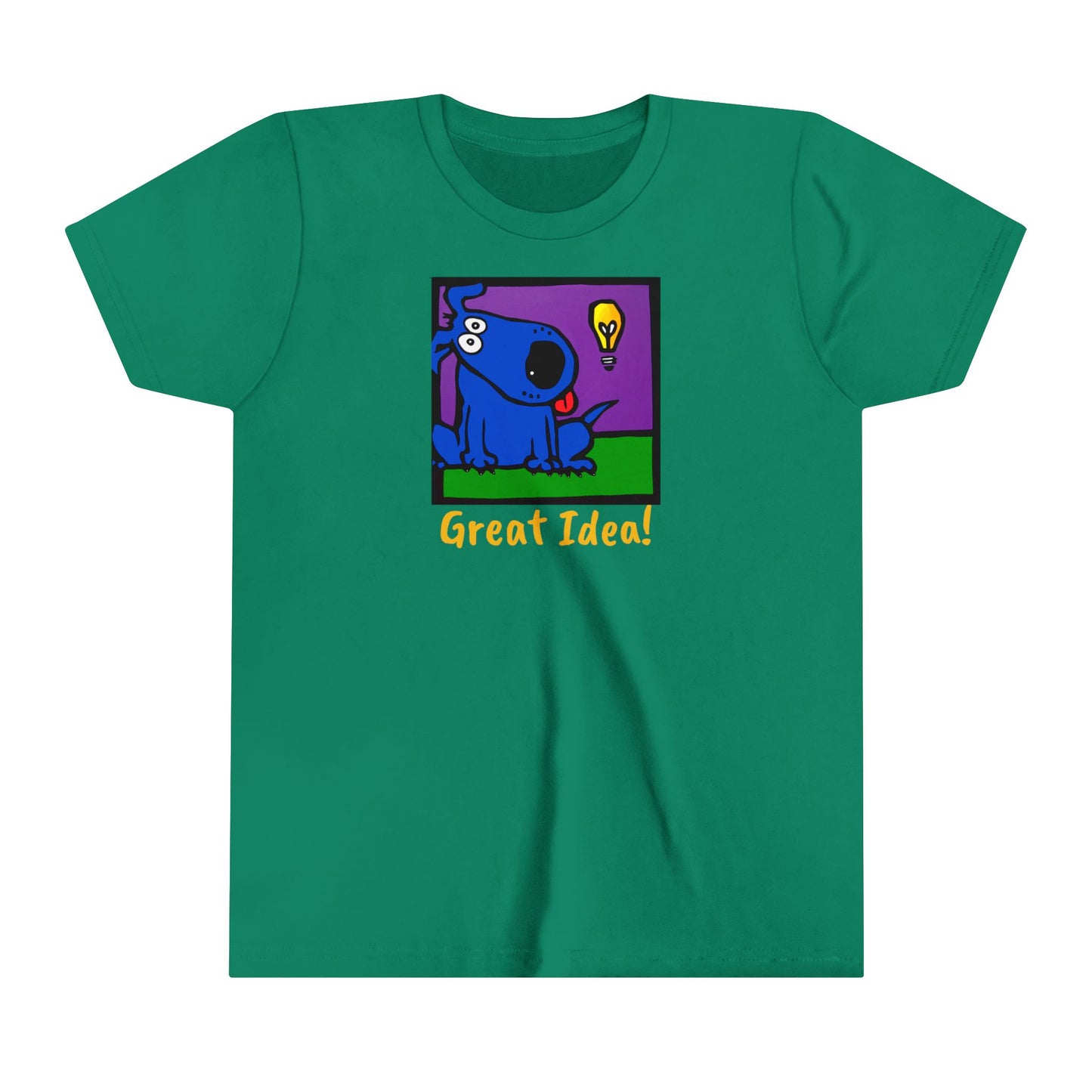 Youth Blue dog Short Sleeve Tee - Great Idea