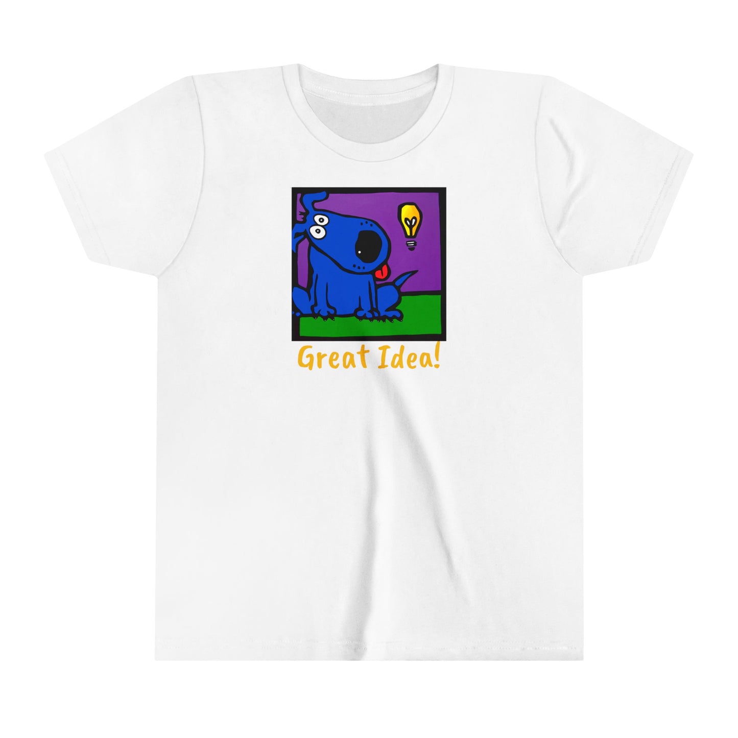 Youth Blue dog Short Sleeve Tee - Great Idea