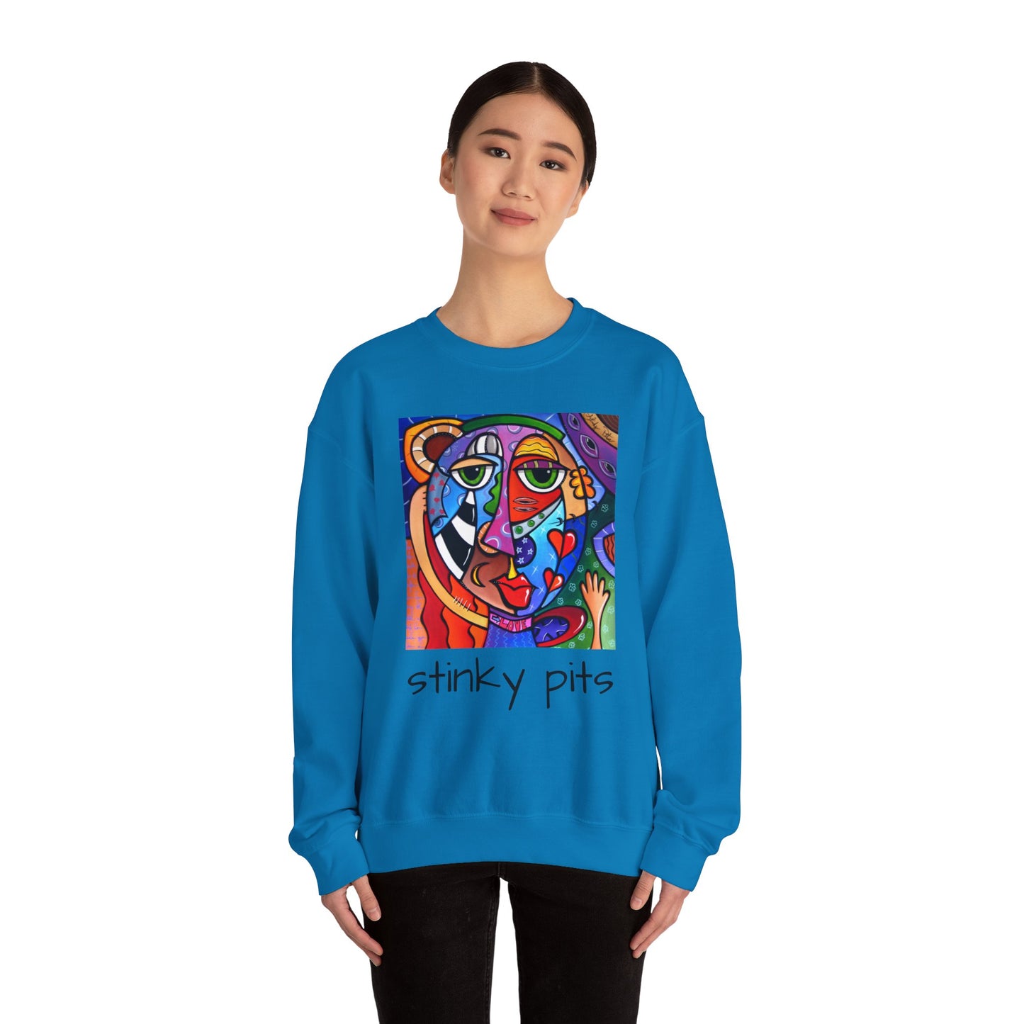 Unisex Heavy Blend™ Crewneck Sweatshirt - Stinky Pits