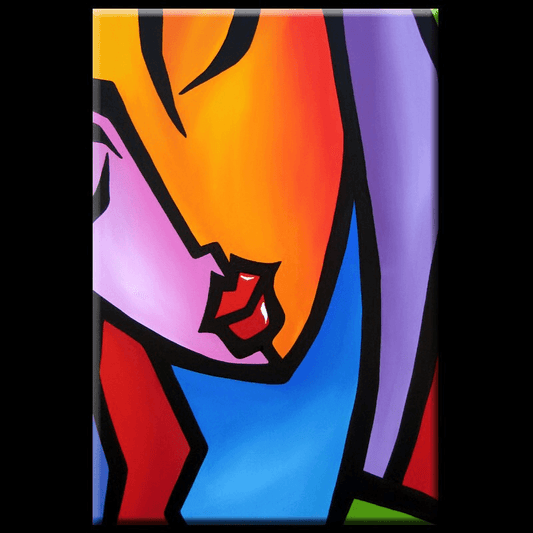 Original Abstract painting Modern pop Art Contemporary Portrait - Precision - Thomasfedro