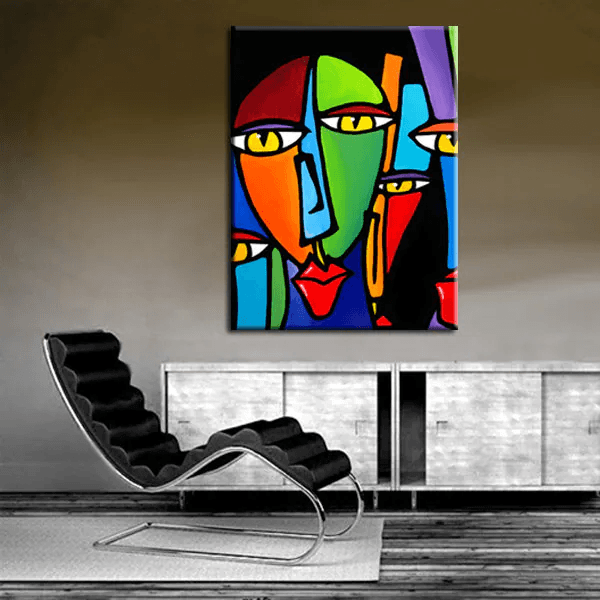 Abstract painting Modern pop Art Contemporary Portrait - Soup's On - Thomasfedro