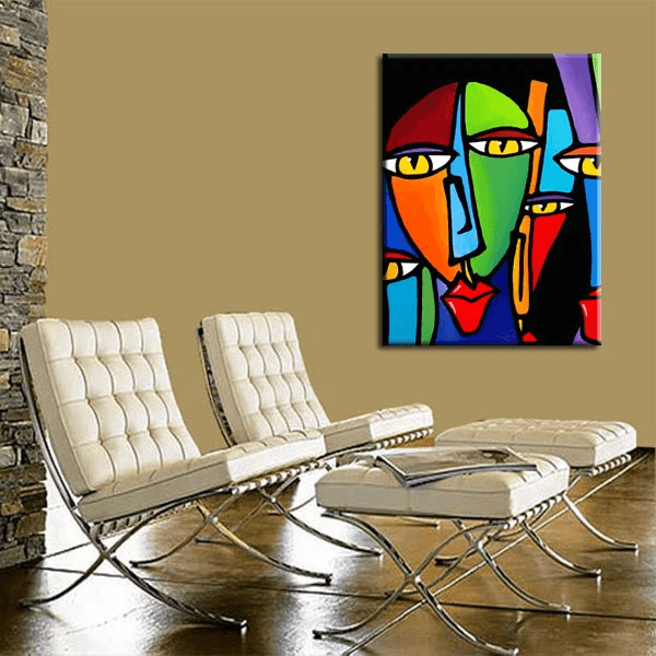 Abstract painting Modern pop Art Contemporary Portrait - Soup's On - Thomasfedro